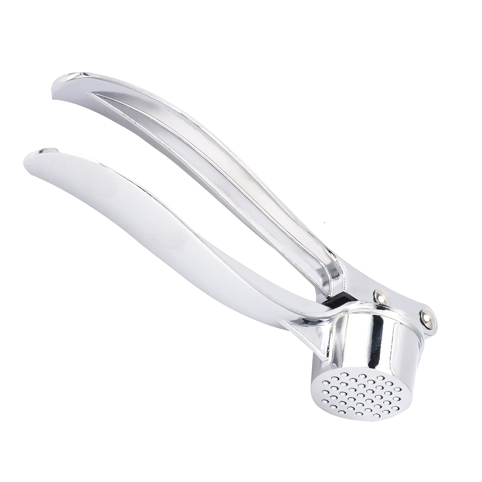 Hachoir à ail, Argent Hachoir à ail Pratique en Acier Inoxydable antirouille pour Les Aliments coupés et écrasés pour la Maison pour hacher l'ail pour Le Restaurant