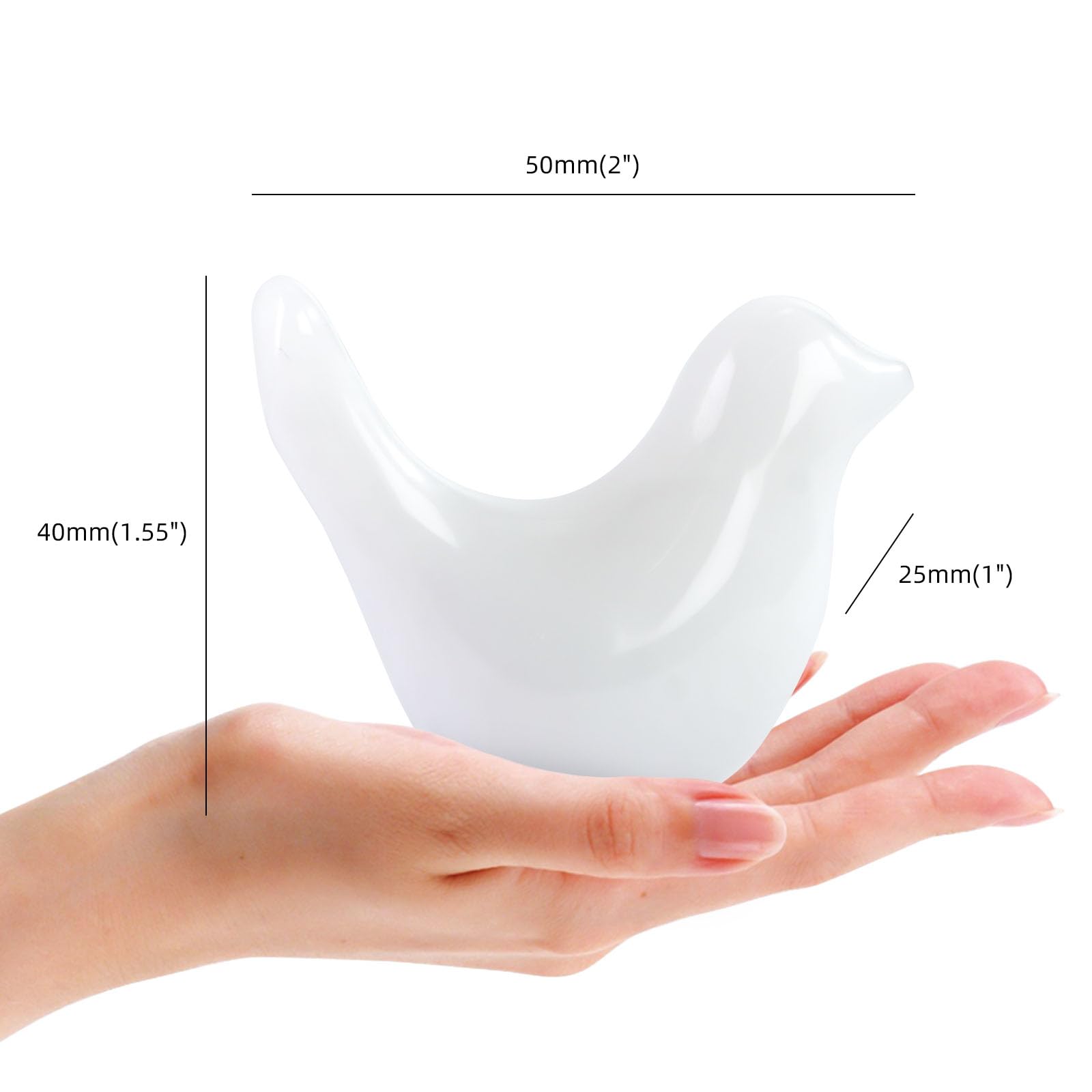 Amazon.co.jp: Toomwvvy ホワイト翡翠 鳥 クリスタル 置物 小鳥 装飾