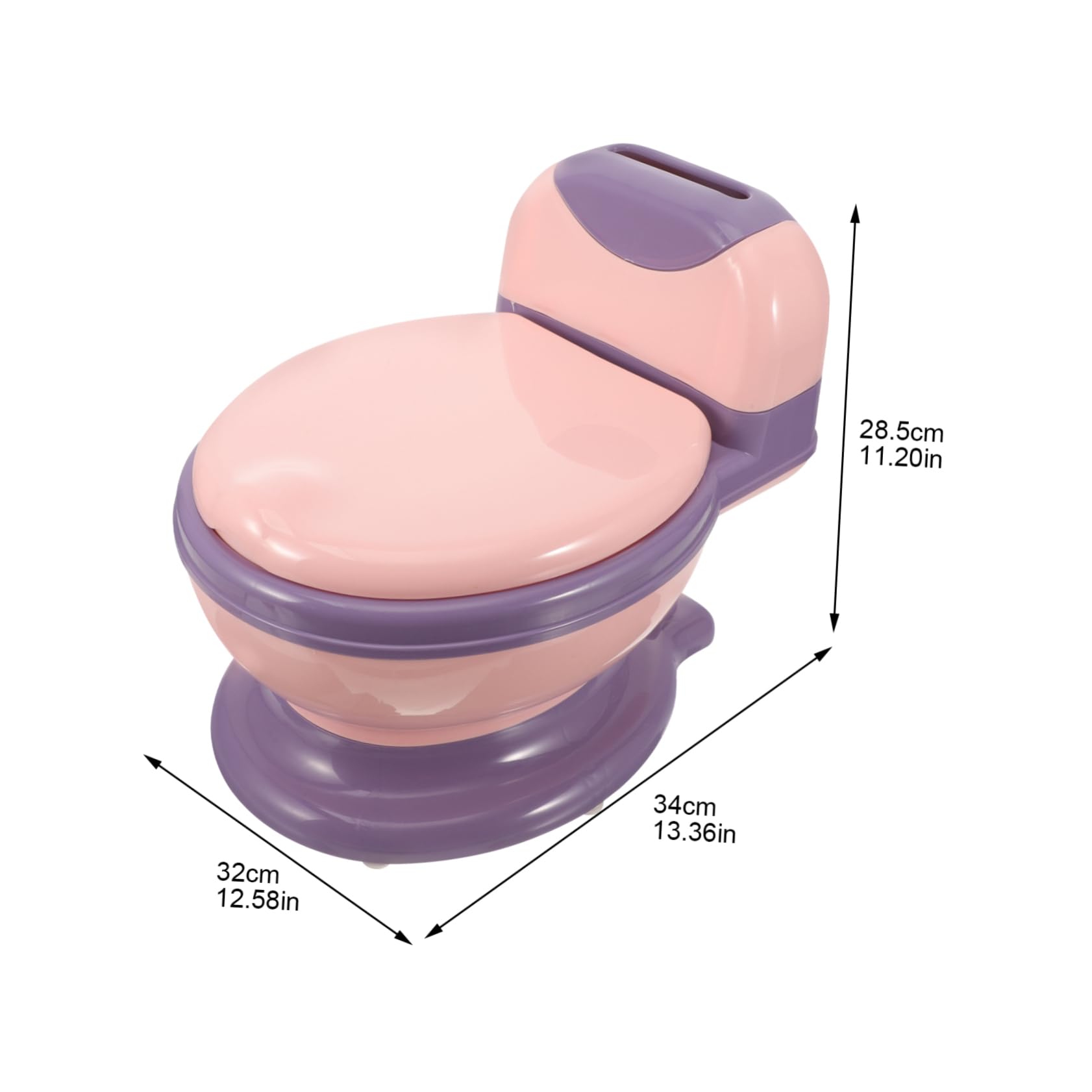 NUOBESTY Portable Potty Training Toilet for Boys and Girls Toddlers Realistic Design Soft Seat Easy to Use Home Travel