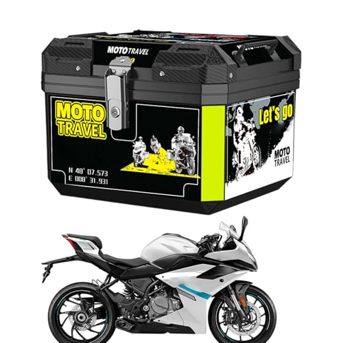 Top case de motocicleta 45L impermeable antipolvo