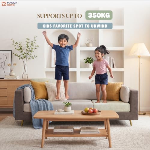 Image of Nuvola Premium Latex Fabric Sofa | 3, 4 & 5 Seater Options | 2 & 3-Toned Variants | Ultra-Soft Deep Seating Comfort | Modern Living Room Sofa | 3-Year Warranty