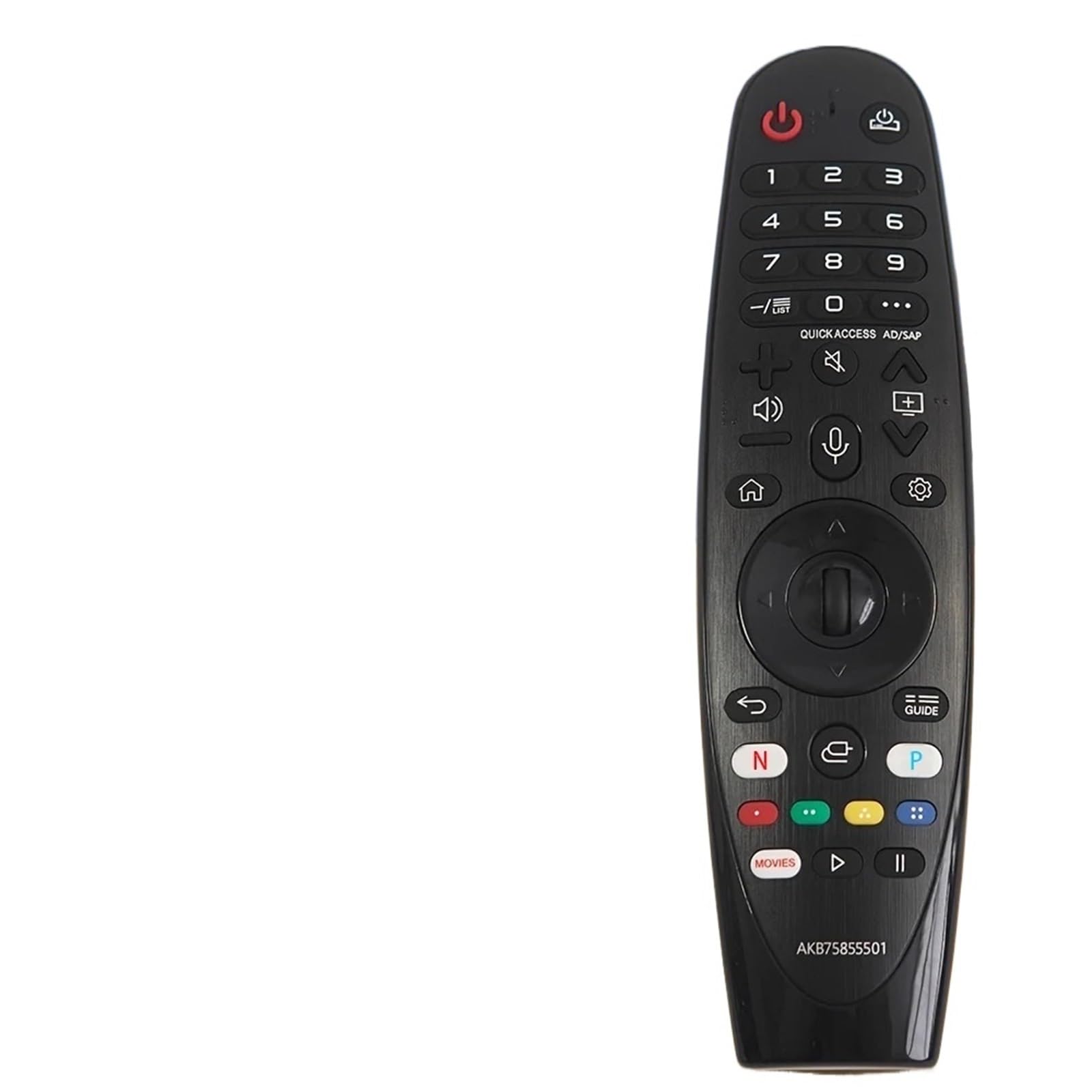 1 szt. Zamiennik pilota do modeli telewizorów Prosta funkcja braku głosu(2PCS Black)