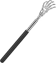 Back Scratcher, Stainless Steel Telescopic Back Scratcher, Back Scratcher for Home, Travel and Office, Extendable from 20 cm to 57 cm (Black)