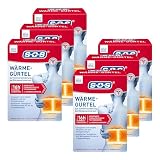 SOS Wärme-Gürtel, zur Schmerzlinderung bei Rückenschmerzen, Gürtel mit Wärmepads bei verkrampften Muskeln und Verspannungen (6 x Wärmegurt, je 4 Wärme Pads)
