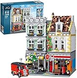 Das Baukastenhausmodell besticht durch exzellente Details. Das Haus enthält viele realistische Details und sehr ansprechende Farben, wie Briefkästen, Briefkästen, Türen und Fenster, Pflanzen usw. Im Gebäude befinden sich Bürobereiche und Ruhezonen. Vor allem einige kleine Details sind schön umgesetzt.