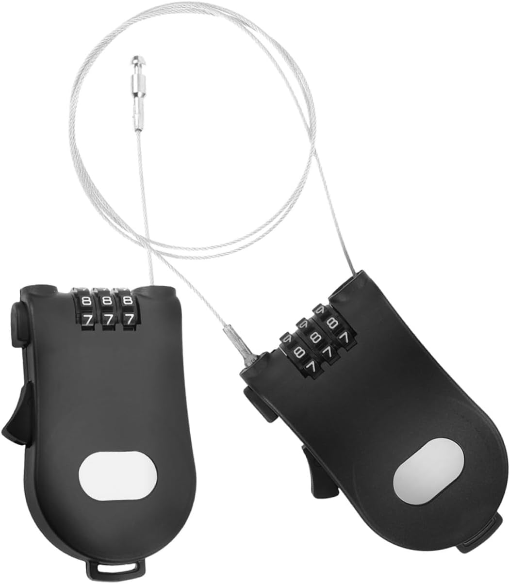 8pcs Coded Lock for Snowboard and Mountain Bike Versatile Security Retractable Cable for Helmets Trolleys and Luggage Lightweight and Design
