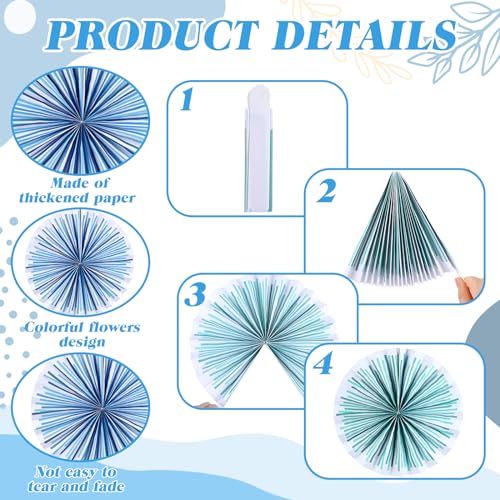 Image of 18 Pcs Colorful Hanging Paper Fans Decor Back to School Paper Fans Round Garlands Bulletin Board Classroom Decorations for Party Supplies Classroom Decor