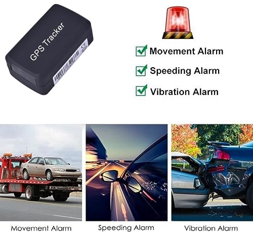 Strong Magnetic GPS Tracker,Car GPS Tracker,GPS/GSM/GPRS Tracking System with No Monthly Fee, Wireless Mini Portable Magnetic Tracker Hidden for Vehicle Anti-Theft/Teen Driving (Black)