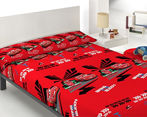 Export Trading Disney-Juego de sabanas con diseño Cars, 260 x 180 cm, Algodón, Unico, 260x180x1 cm, 3 Unidades Cover