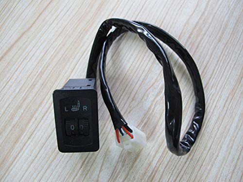 Besond 1 interruptor de calefactor de asiento, doble dial de 5 marchas, reemplaza el dañado, interruptor de coche.