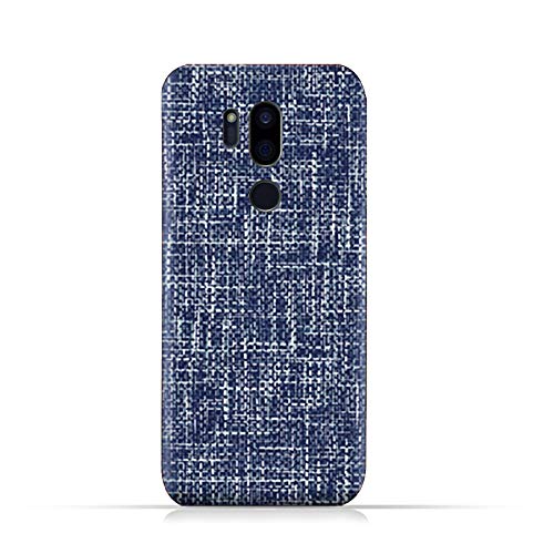 AMC Design LG G7 ThinQ TPU Silicone Case with Brushed Chambray Pattern