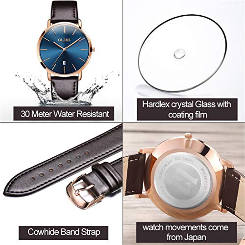 Image of OLEVS Men's Watches Analog Quartz Chronograph Dress Watch Multifunctional Stainsteel Steel Waterproof Classic Original Watch for Man