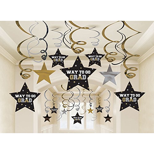 Grad Mega Value Pack Swirl Decoration Set | Party Favor