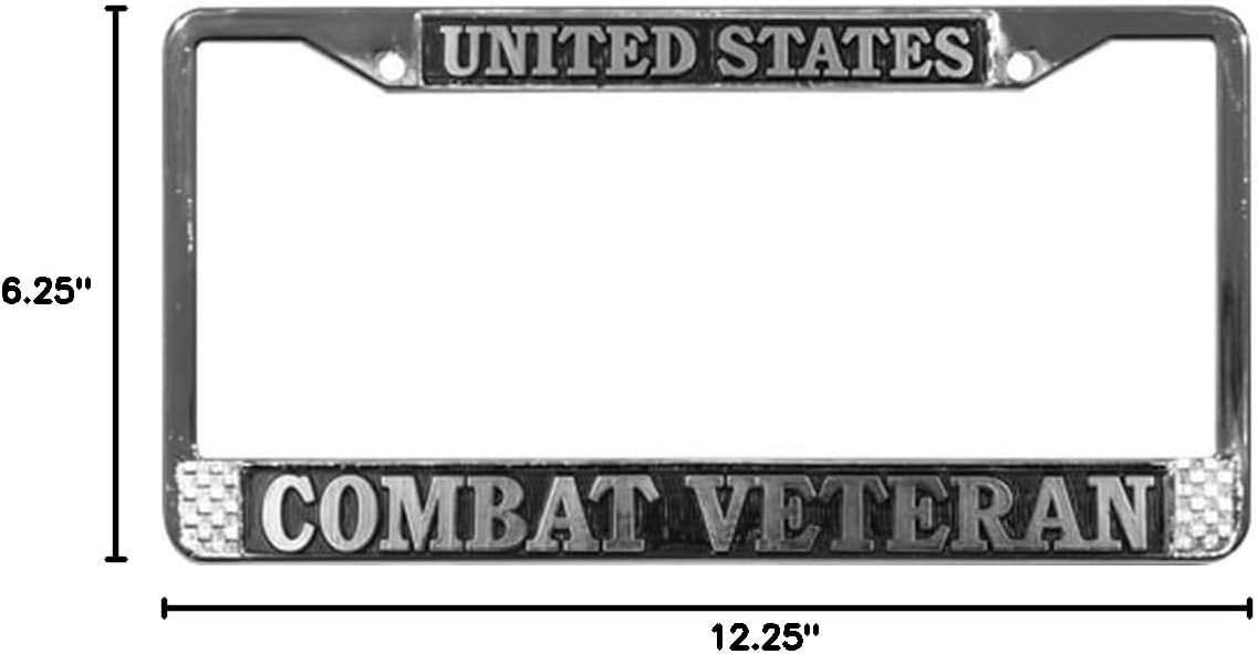 Combat Veteran License Plate Frame