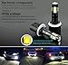 JDM ASTAR Extremely Bright Max 50W High Power 880 LED Fog Light Bulbs, Xenon White