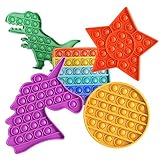 Push pop bubble fidget sensory Toy. 5 piece PUSH to POP Toys useful as a Stress/Anxiety Relief, For...