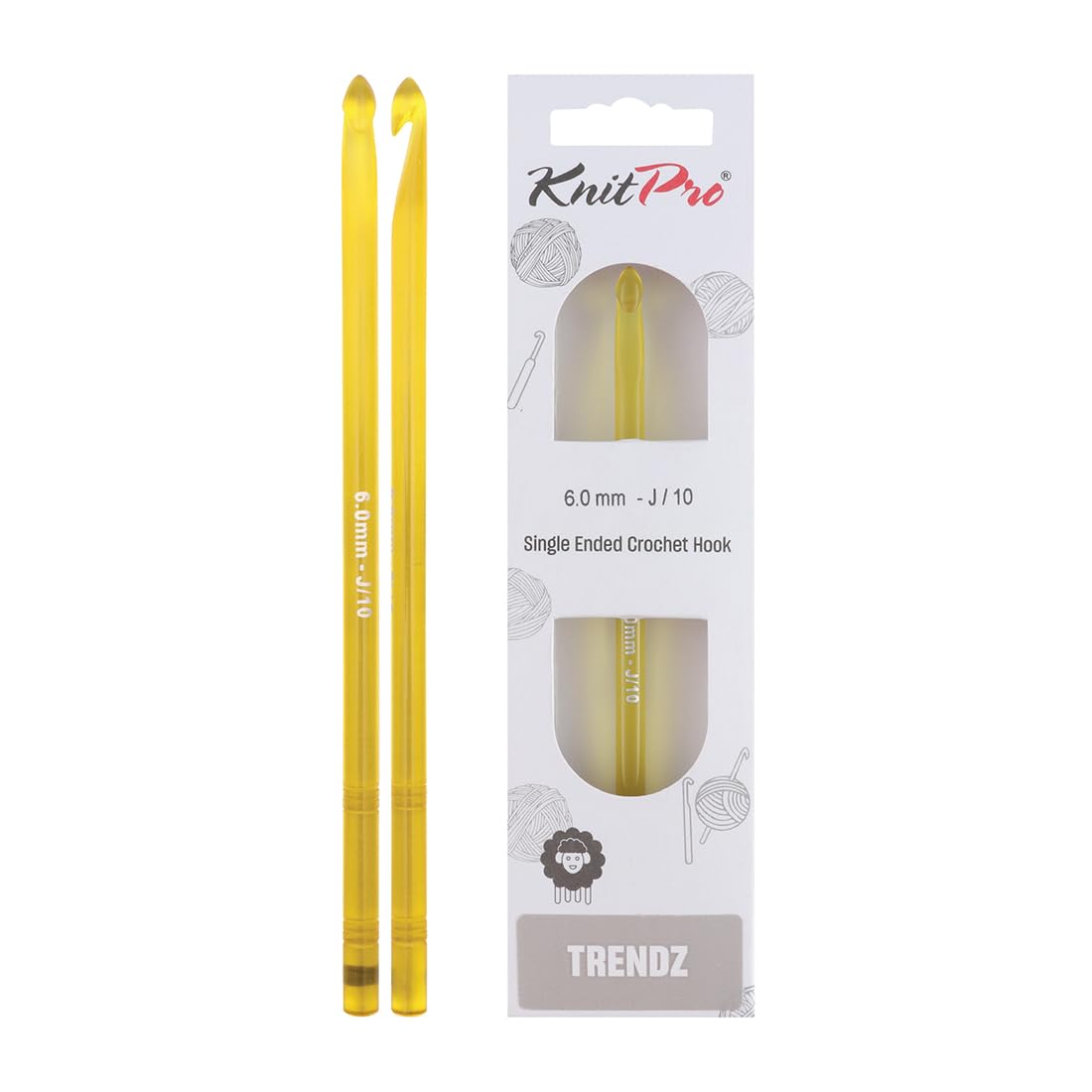 KnitPro Trendz Single-Ended Crochet Hook | 6.00mm