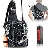 Aertiavty Fishing Backpack, Fishing Bag with Tackle Box, Compact Fishing Tackle Bag, Fishing Tackle Backpack with Rod Holder for Outdoor Sport Fishing Gifts for Men Women