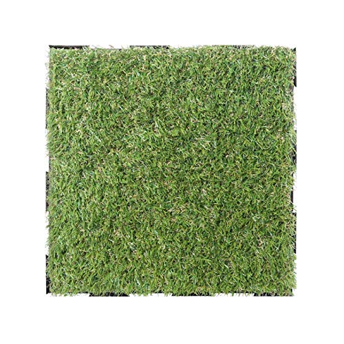 Snap & Go Dalle en Gazon synthétique (Lot de 4) - Vert foncé 30 x 30 cm
