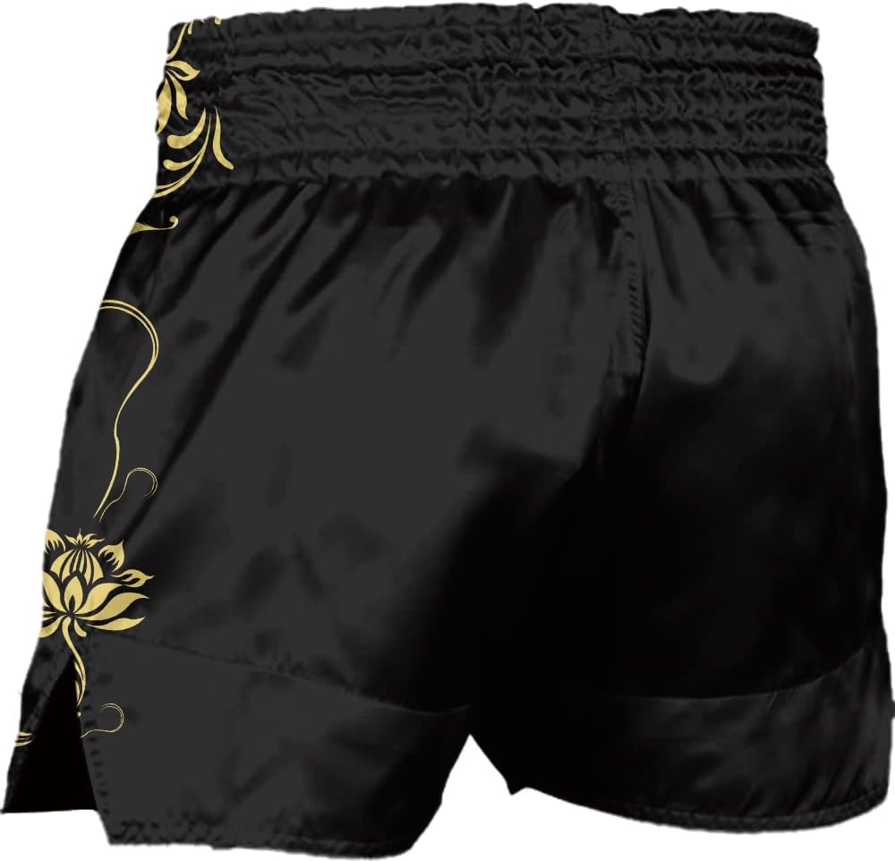 Men's Red Cross X Muay Thai Boxing Shorts Gym Sports Trunks