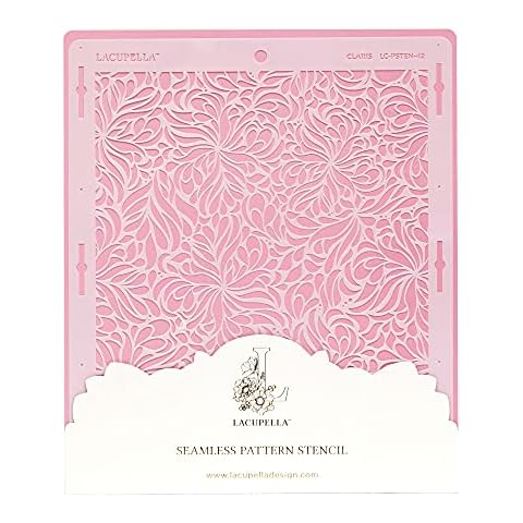 Lacupella Kuchenschablone - Nahtloses, zartes Muster zum Dekorieren Cover