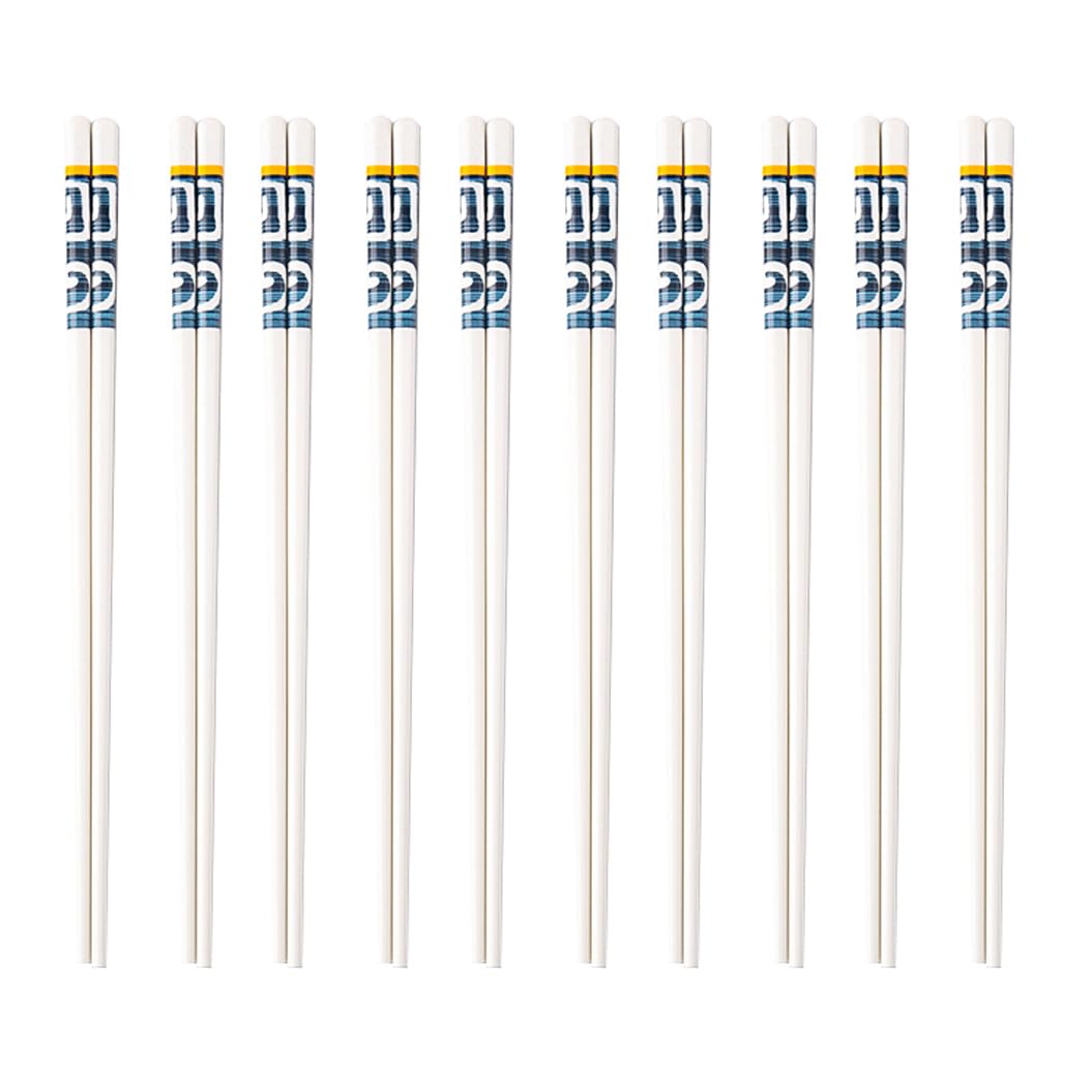 Coffret cadeau de baguettes en porcelaine japonaise, 10 paires de baguettes réutilisables, baguettes en céramique de haute qualité, baguettes chinoises antidérapantes, passent au lave-vaisselle A