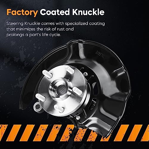 Image of 2PCS Front Steering Knuckles & Wheel Bearing Hub Assembly for Toyota Corolla 1.8L 2.4L FWD 2009-2013, for Toyota Matrix 1.8L 2009-2013, 698-381, 698-380, Left Drive & Right Passenger (Built in USA)