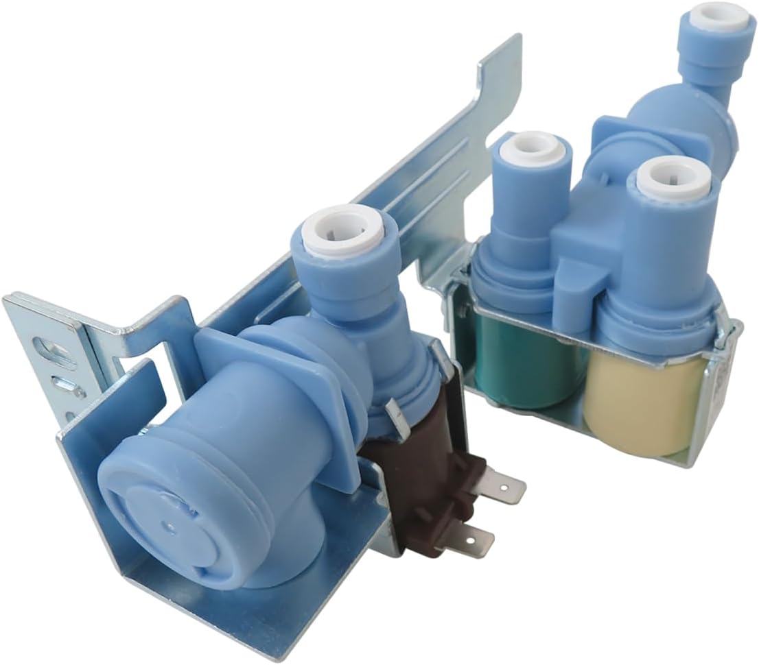 242252702 Refrigerator Water inlet Valve for Frigidaire FFSS2615TD2 FFSS2615TD3 FFSS2615TD4 FFSS2615TE0 FFSS2615TE1, Replaces K-76150, WV2702, 241636701, 240531101, 2692163