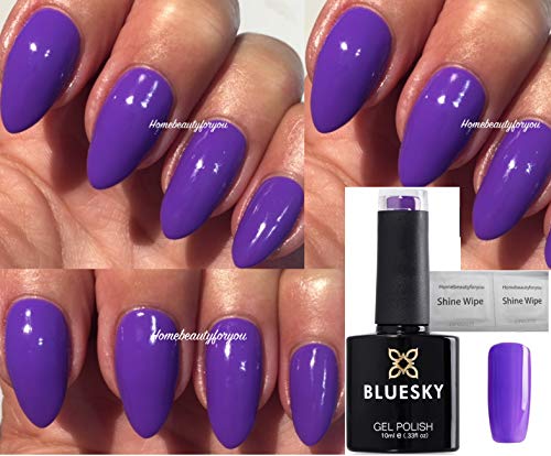 Bluesky GEL POLISH Purple Video Violet Bright New Wave 80641 Nail UV LED Soak Off 10ml