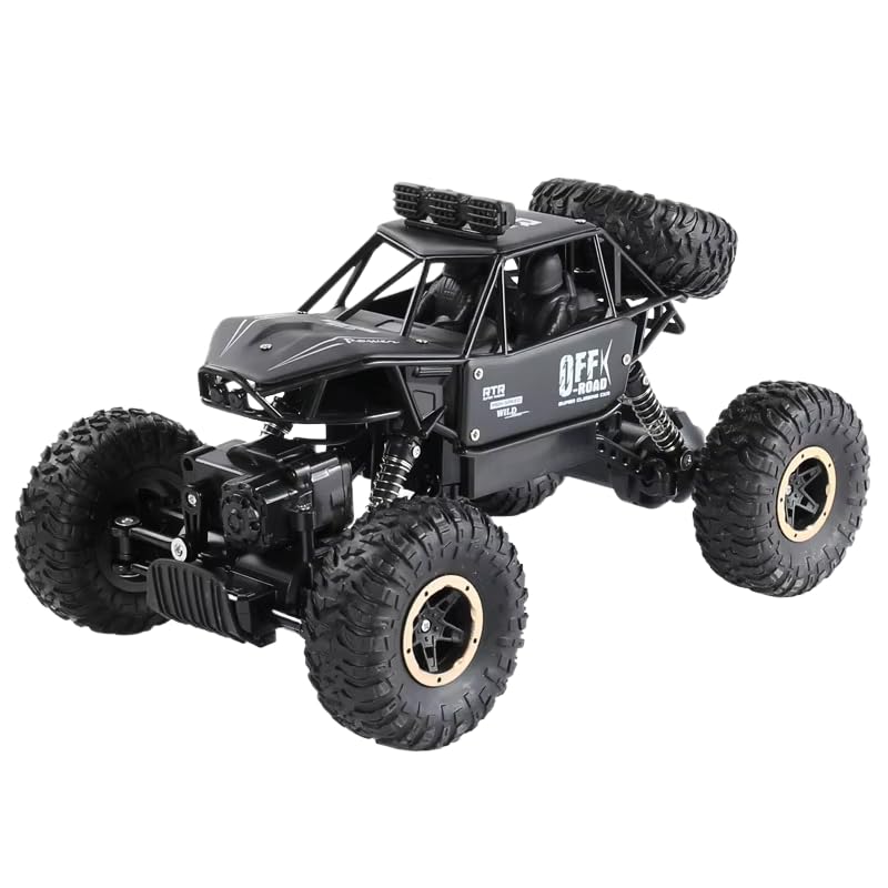 Image of DREAMY DEN Remote Control Car for Kids, 4 Channel RC Off Road Monster Truck with Big Tyres, Power Climbing Rock Crawler Toy Car, Birthday Gift for Boys & Girls 3+ Years, Colour as Per Stock