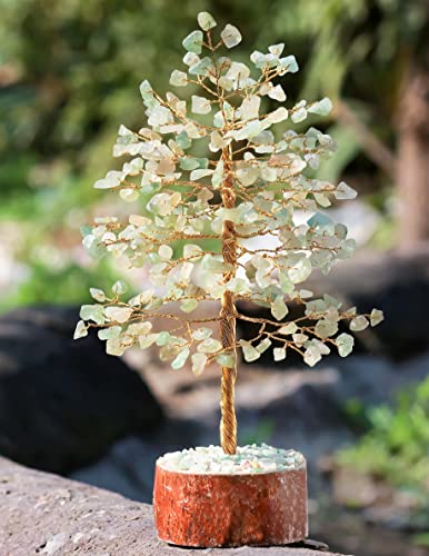 Green Jade Crystal Tree Of Life, Handmade Gemstone Tree, Chakra Tree Of Life, Feng Shui Tree Bonsai, Money Tree, Stone Tree, Healing Crystal Decoration, Artificial Tree, Stone Tree, Spiritual Gifts #TOP5