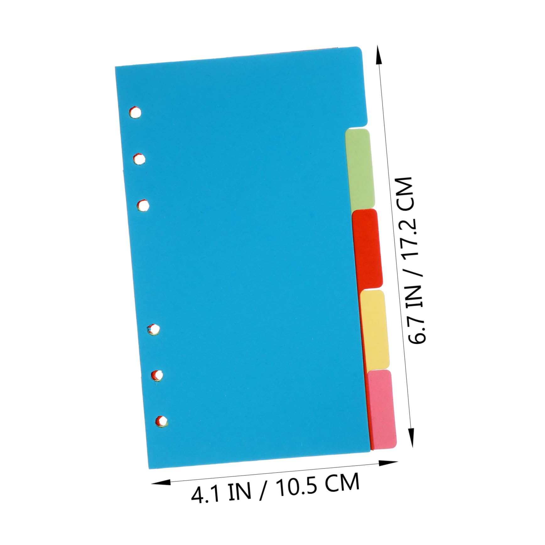 jojofuny 60 Sätze Trennblätter Set Farben für Ringbinder Notizbuch Zubehör Langlebig und Vielseitig Einsetzbar für Schule Büro und Reisen Zufällige Farbe