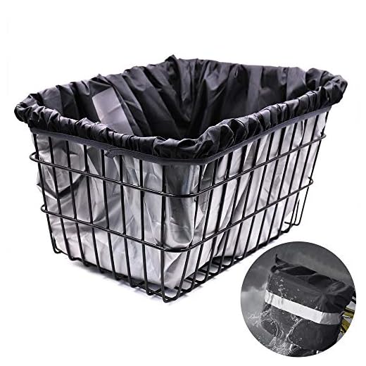 Hoobbii Waterproof Bike Basket Liner - Waterproof Rain Cover Fits Most Bicycle Baskets.