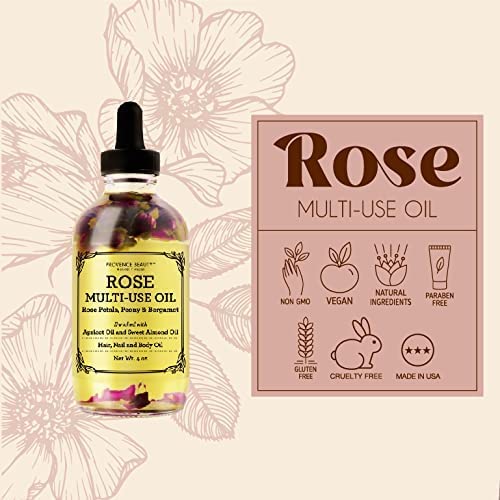 Provence Beauty AL Mond Oil Moisturizer For Dry Skin, Scalp And Nails - Rose Petals, And Bergamot Essential Oil thumb #2