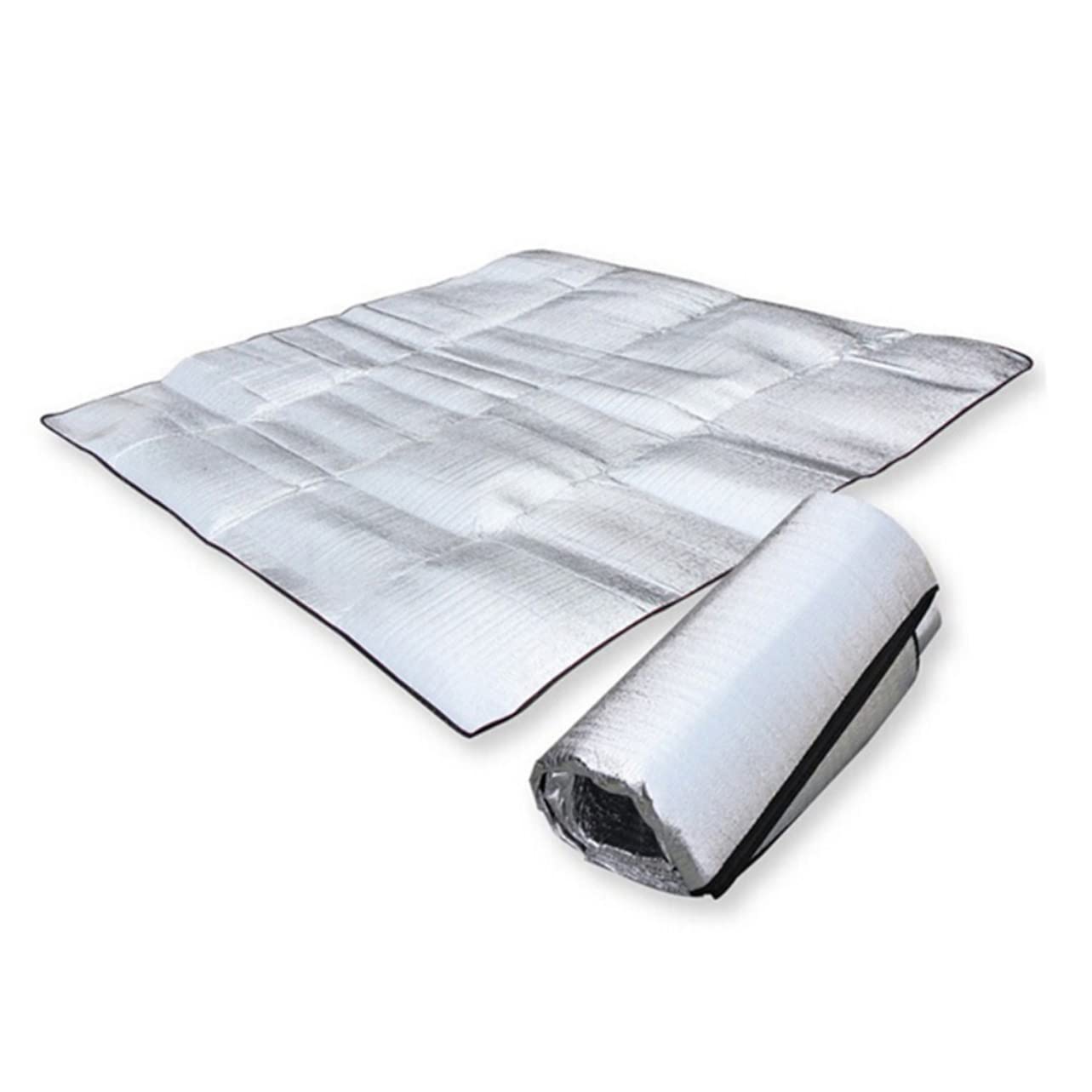 CORHAD Foam Sleeping Pad Aluminum Foil 200x200cm Waterproof Mat for Camping Beach Blanket
