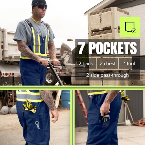 Pioneer Work Overalls for Men - Hi Vis Class 1 by Pioneer - Image 5