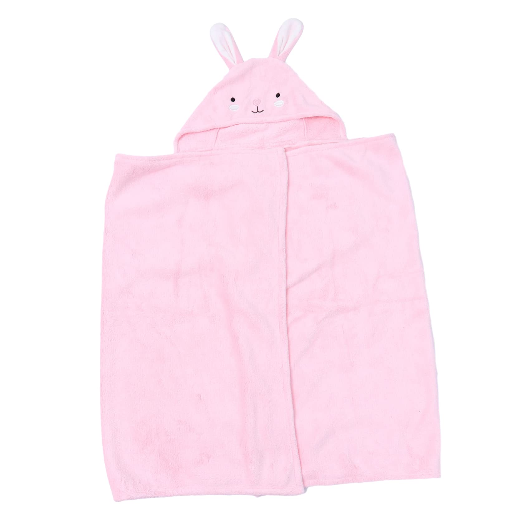 1 Pieza Toalla de Baño con Capucha para Diseño de y Absorbente para Bebés y Pequeños Color Rosa con Conejo