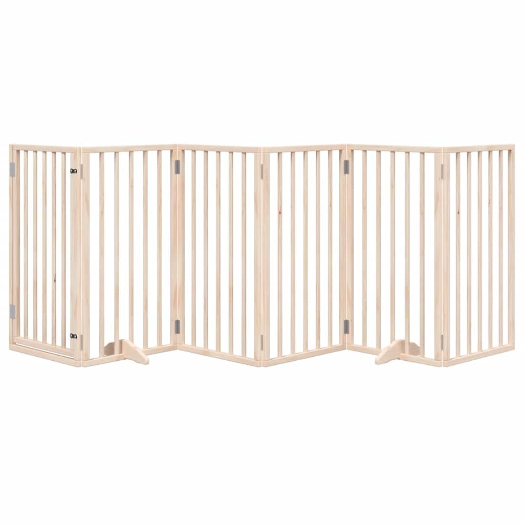vidaXL Puerta para Perros con Puerta Plegable de 6 Paneles, 300 cm,