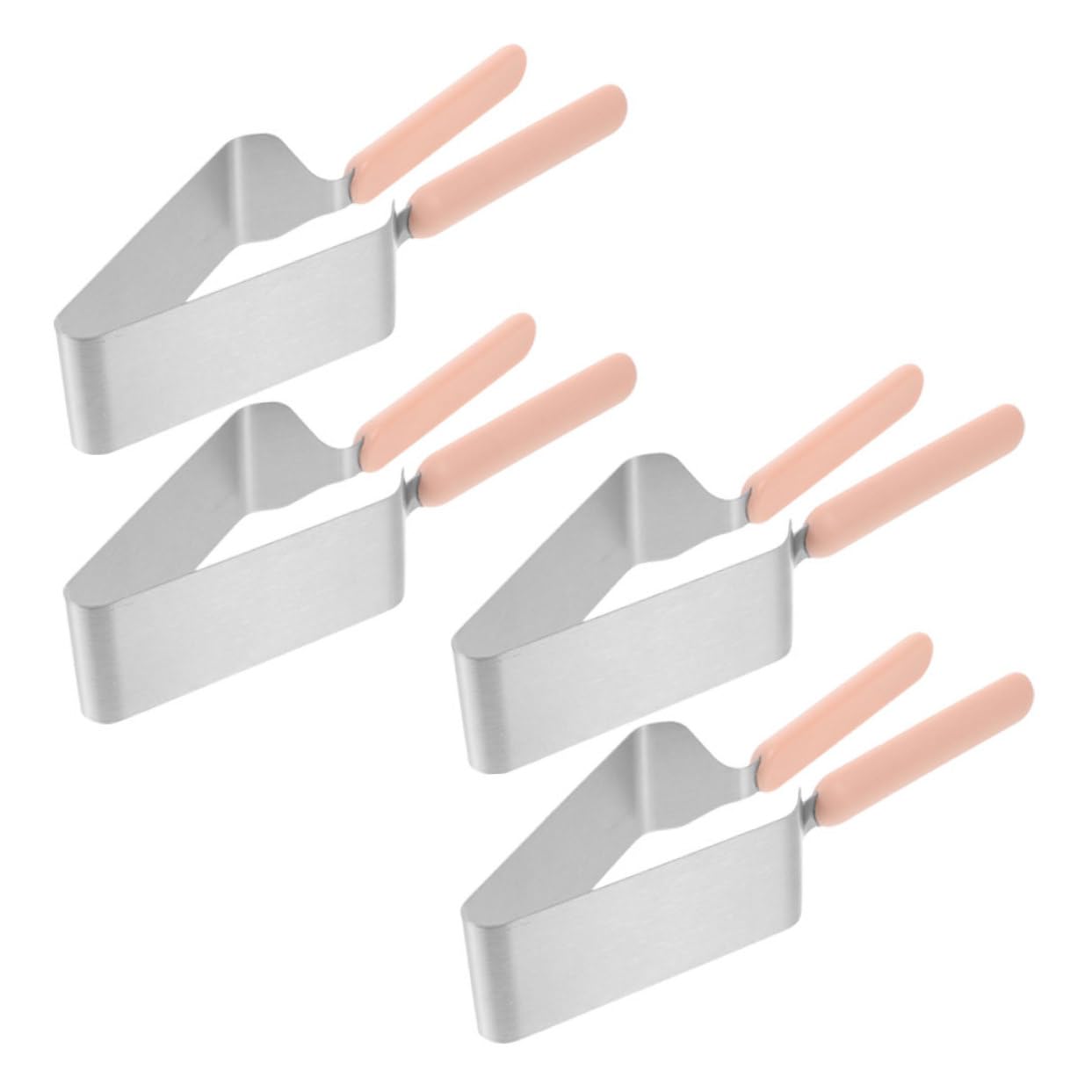 TOYANDONA Coupe-gâteau Pelle à Tarte Léger et Facile à Utiliser 4pcs en Acier Inoxydable Accessoire Indispensable pour Découpe Précise pour Parties et Pâtisseries