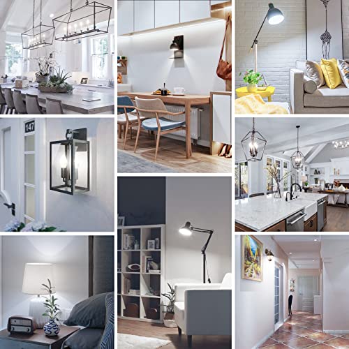 Odnora E12 Candelabra Led Light Bulbs 60W Equivalent, 5000K 6W 450 Lumens Chandelier Light Bulbs, Daylight White Led Ceiling Fan Light Bulbs, B11 Candle Light Bulbs Small Base, Non-Dimmable 6 Packs #TOP5