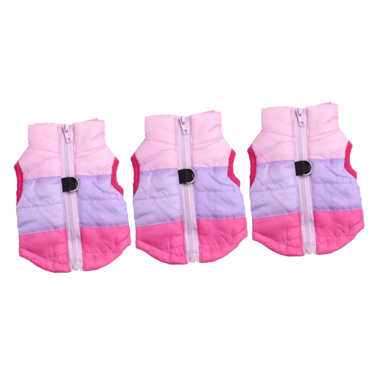WOONEKY 3 Stücke Hund Regenmäntel Weste Hund Jacke Weiche Baumwolle Pet Supplies
