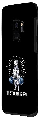 Miniatura 2 de Galaxy S9 Struggle Is Real Dogo Argentino Deadlift Fitness Case