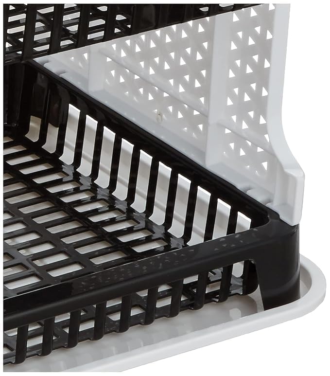 Image of RADIANT Basket Drainer & Dish Drainer Basket for Kitchen /Utensil Stand for Kitchen /Dish Drying Rack with Drainer /Bartan Stand /Dish Rack (2 Tier Dish Rack)