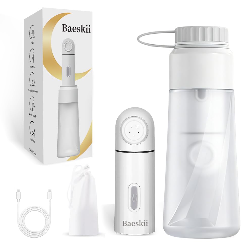 Premium Portable Bidet With 350ml Reservoir, High Pressure USB-Type C Electric Rechargeable Handheld Travel Bidet, Water Sprayer for Women and Men, Personal Hygiene Cleaning, Postpartum Care