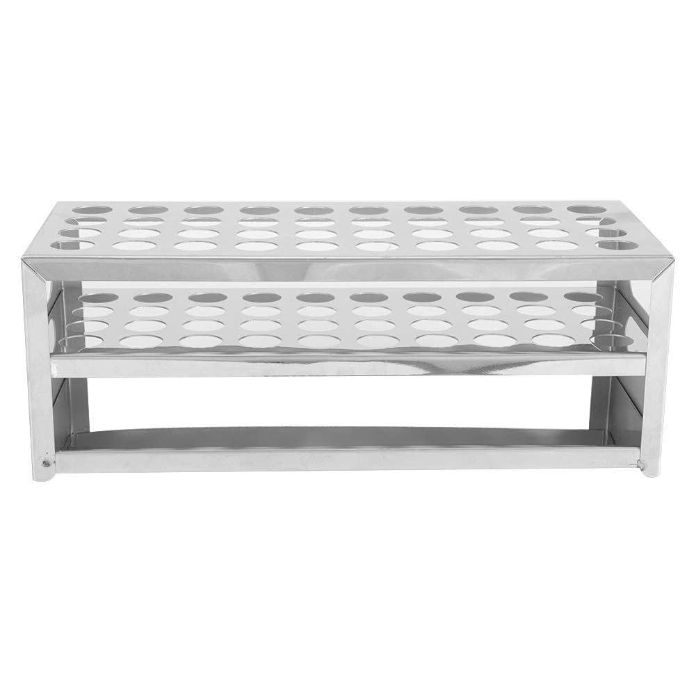 Stainless Steel Punch, Plate Test Tube Rack 40 Holes 304 Punchplate In Rial & Scientific Large Acity Lab Holder Labo Ory Experiment Fixing Accessories Racks (18.5 * 40mm) (15.5 * 40mm)