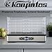 Konfintos Food Dehydrator for Jerky, 5 BPA-Free Trays 400W Compact Dehydrator Machine for Meat, Fruits, Mushroom, Herbs, Dog Treats, Digital Adjustable Timer & Temperature Control, Recipes included