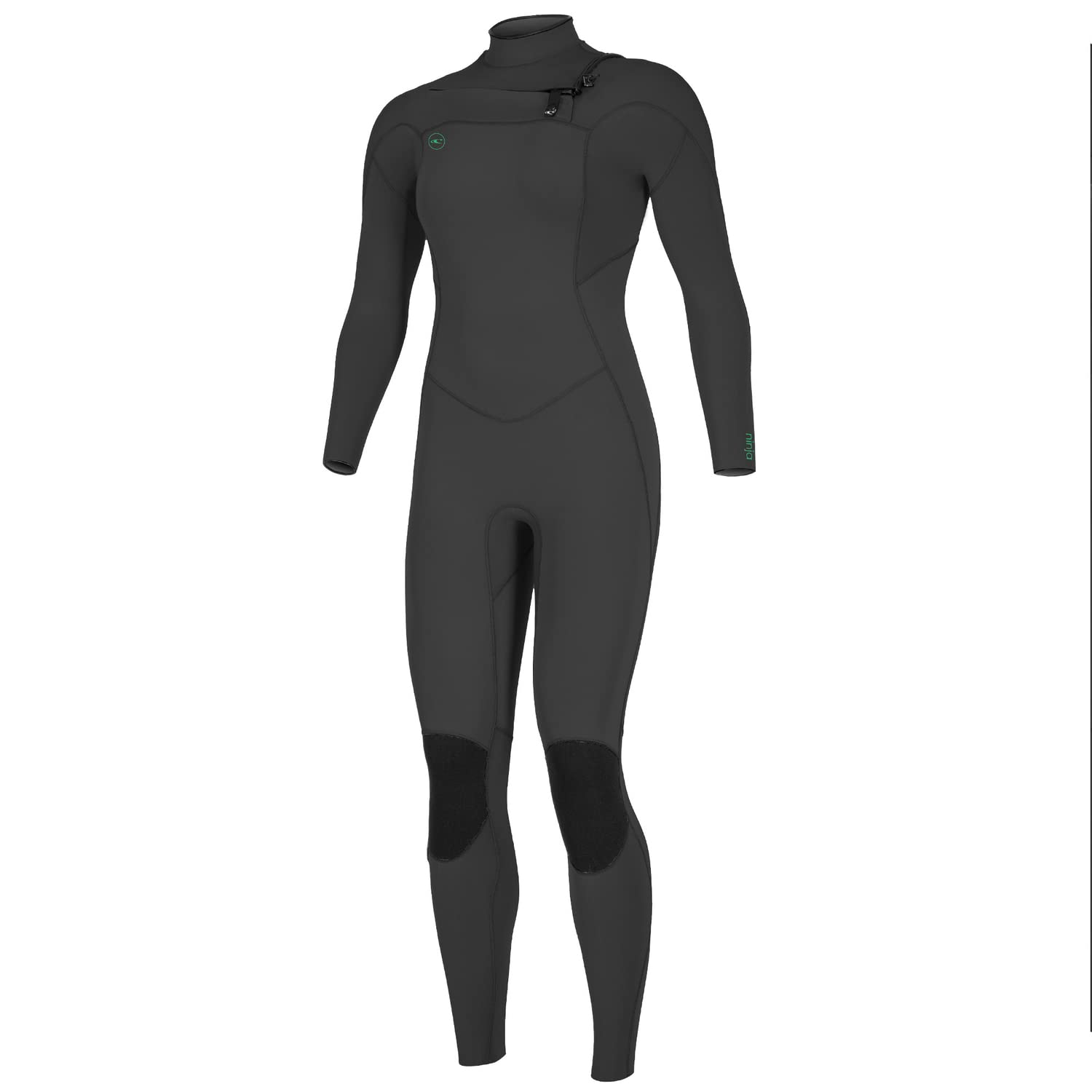 Muta O'Neill Ninja Uomo 3/2 Mm - Zip Sul Petto - Colore Nero/nero - Nuova