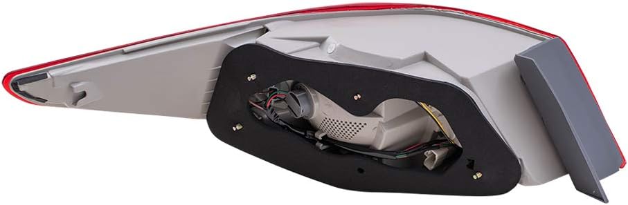 Brock Replacement Driver and Passenger Taillights Quarter Panel Mounted Bulb Type Compatible with 2011-2014 Sonata