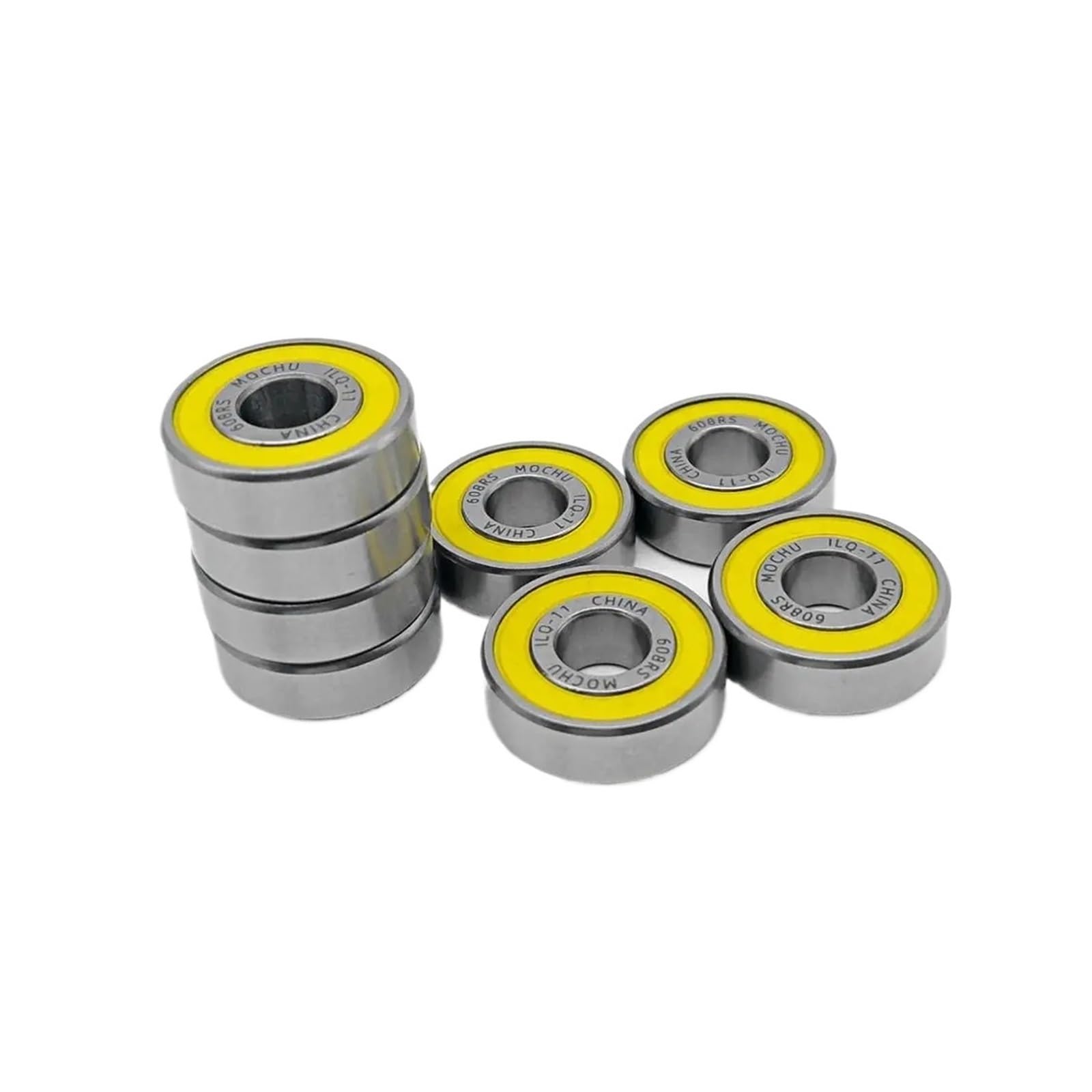 CLBSWYEJK 8pcs ILQ-11 608RS 8x22x7 608 Bearing Inline Roller Bearings