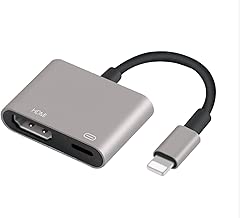 Compatible with iPhone to HDMI Adapter Cable, Aictoe Digital AV Adapter 1080p HD TV Connector Cable Compatible with iPhone 11 Xs Max XR X 8 7 6 6S Plus, iPad, iPod to TV Projector Monitor (Gray) - coolthings.us